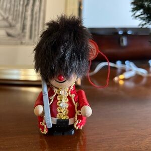 Vintage Steinbach Soldier Ornament with Fancy Red and Gold Coat